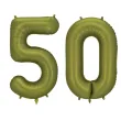 xx balon foliowy cyfra 5 86cm oliwkowy