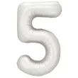 xx balon foliowy cyfra 5 86cm srebrny