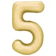 xx balon foliowy cyfra 5 86cm zloty