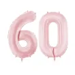 xx balon foliowy cyfra 6 86cm jasny rozowy