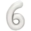xx balon foliowy cyfra 6 86cm srebrny