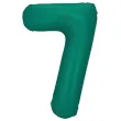 xx balon foliowy cyfra 7 86cm butelkowa zielen