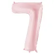 xx balon foliowy cyfra 7 86cm jasny rozowy