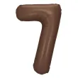 xx balon foliowy cyfra 7 86cm mocca
