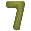 xx balon foliowy cyfra 7 86cm oliwkowy