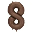 xx balon foliowy cyfra 8 86cm mocca