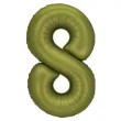 xx balon foliowy cyfra 8 86cm oliwkowy