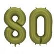 xx balon foliowy cyfra 8 86cm oliwkowy