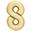 xx balon foliowy cyfra 8 86cm zloty