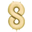 xx balon foliowy cyfra 8 86cm zloty