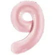 xx balon foliowy cyfra 9 86cm jasny rozowy