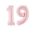 xx balon foliowy cyfra 9 86cm jasny rozowy