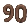 xx balon foliowy cyfra 9 86cm mocca