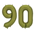 xx balon foliowy cyfra 9 86cm oliwkowy