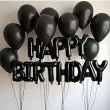 xx balon foliowy happy birthday 340x35cm czarny