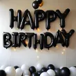 xx balon foliowy happy birthday 340x35cm czarny
