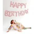 xx balon foliowy happy birthday 340x35cm roz