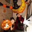 xx balon foliowy kot na ksiezycu halloween