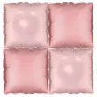 xx balon foliowy kurtyna dwustronna kwadrat brudny roz 35 x 35 cm 1 op 4 szt