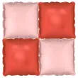 xx balon foliowy kurtyna dwustronna kwadrat rozowo czerwony 35 x 35 cm 1 op 4 szt