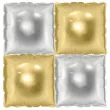 xx balon foliowy kurtyna dwustronna kwadrat zloto srebrny 35 x 35 cm 1 op 4 szt