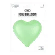 xx balon foliowy serce pistacjowy matowy 18cali
