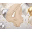 xx balon foliowy smart cyfra 4 matowa latte 92 cm
