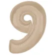 xx balon foliowy smart cyfra 9 matowa latte 92 cm
