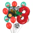 xx balony 3 urodziny zielony traktor