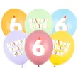 xx balony 30 cm 6 mix 1 op 6 szt
