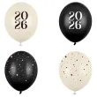 xx balony 30 cm happy new year 2026 pastel mix 1 op 50 szt