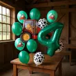 xx balony 4 urodziny czerwony traktor