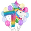 xx balony 7 urodziny jednorozec