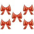 xx balony foliowe do girland kokardy 25 5 x 25 cm czerwony 1 op 5 szt