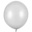xx balony strong 43cm metallic silver snow 1 op 25 szt