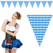 xx baner flagi oktoberfest niebieska krata