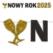 xx baner nowy rok 2025 zloty brokat