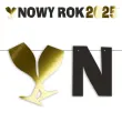 xx baner nowy rok 2025 zloty metalik