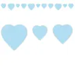 xx baner serca niebieski pastel baby boy