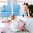 xx baner serca rozowy pastel baby girl