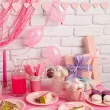 xx baner serca rozowy pastel baby girl