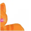 xx bfk balon foliowy 31 orange tabby cat