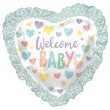 xx bfk balon foliowy baby ruffle heart