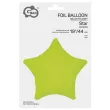 xx bfk balon foliowy gwiazda fluor zolty 19