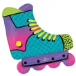 xx bfk balon foliowy helowy 90s party inline skate