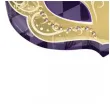 xx bfk balon foliowy helowy mardi gras mask
