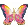 xx bfk balon foliowy helowy vibrant pink satin butterfly flutters