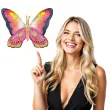 xx bfk balon foliowy helowy vibrant pink satin butterfly flutters