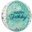xx bfk balon foliowy orbz confetti sprinkle birthday