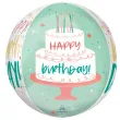 xx bfk balon foliowy orbz happy cake day